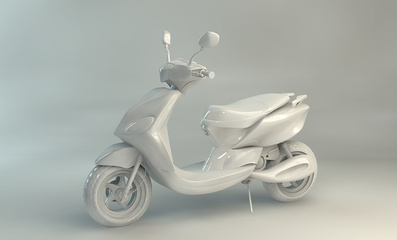 C4D电动车建模练习